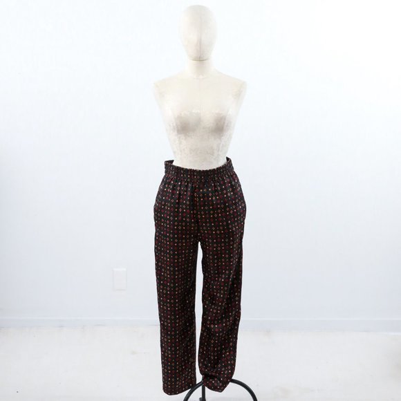 Isabel Marant S Silk Dot Printed Pants Black - Picture 4 of 12